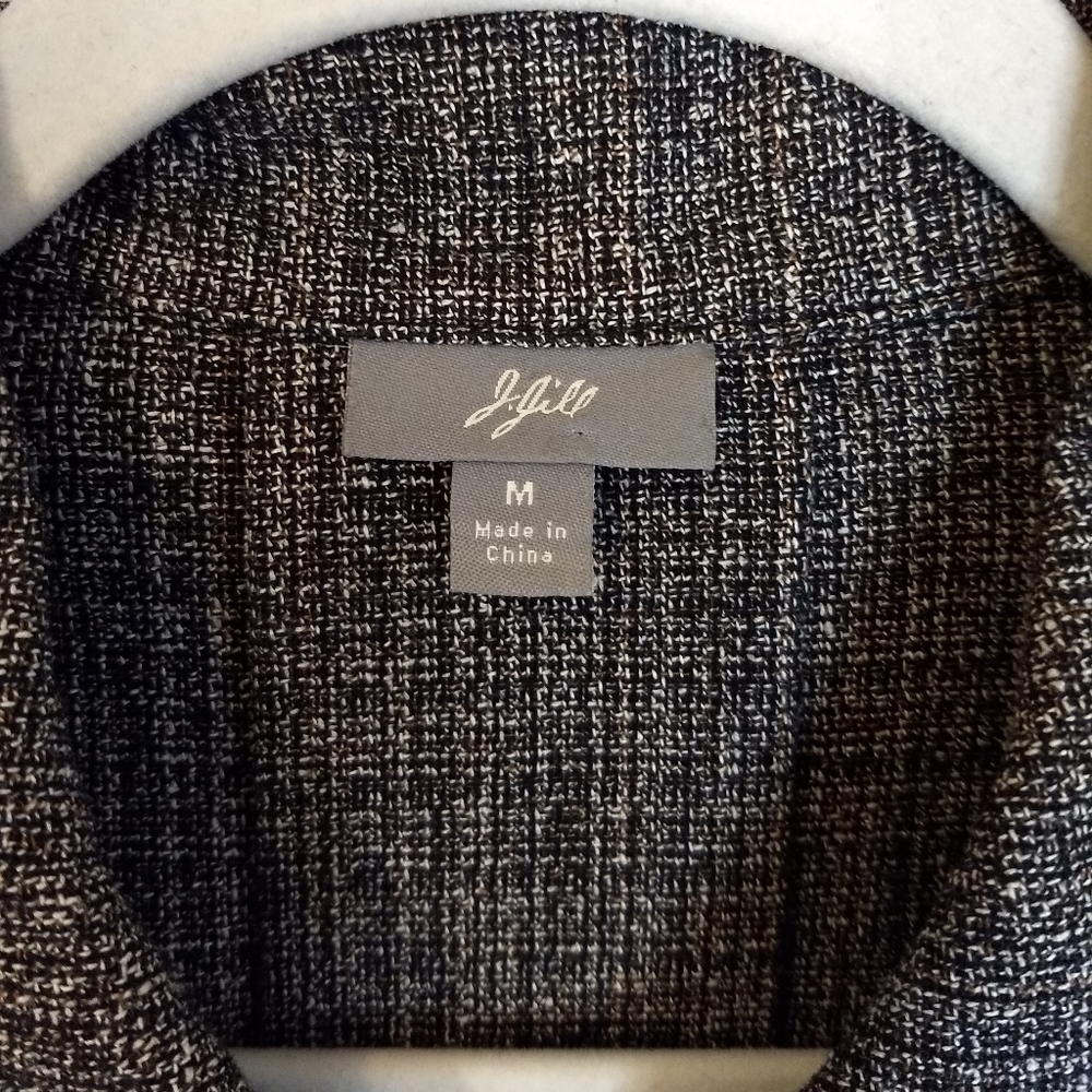 J.Jill Short Tweed Button Front Collared Blazer - Picture 6 of 8